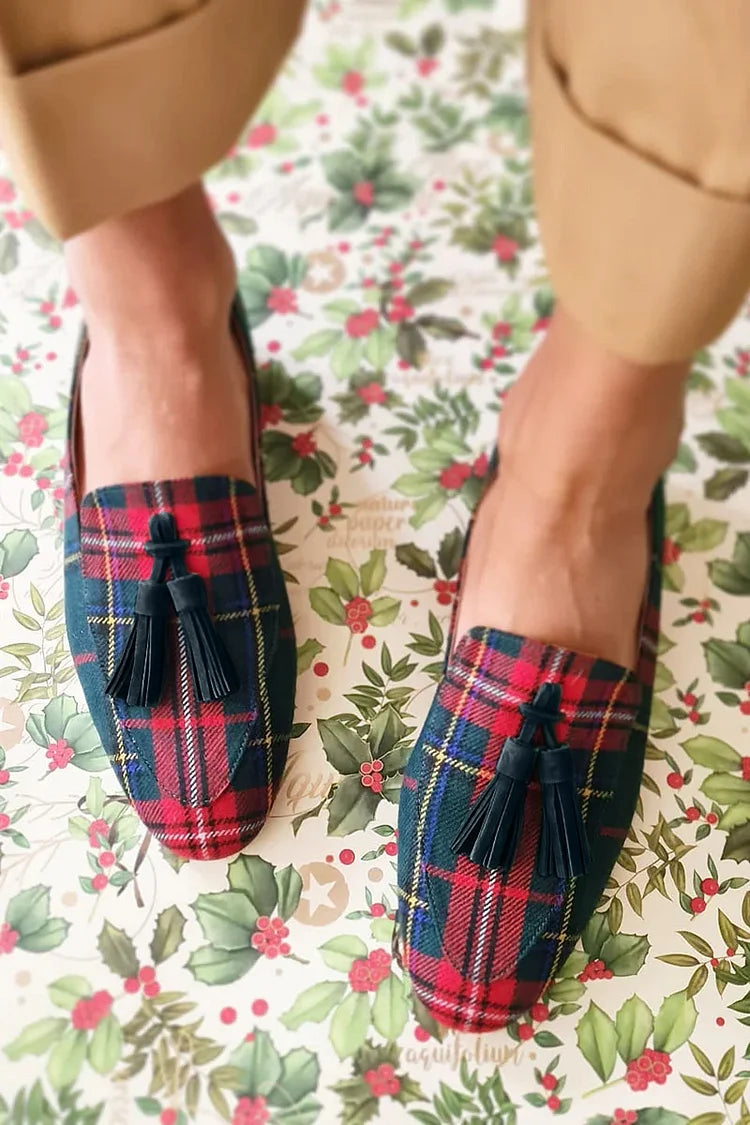 Scottish Chic Loafer mit Fransen