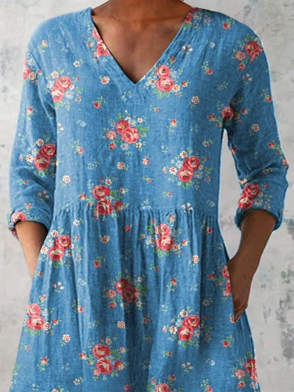 Mabel | Lange V-Ausschnitt Bluse