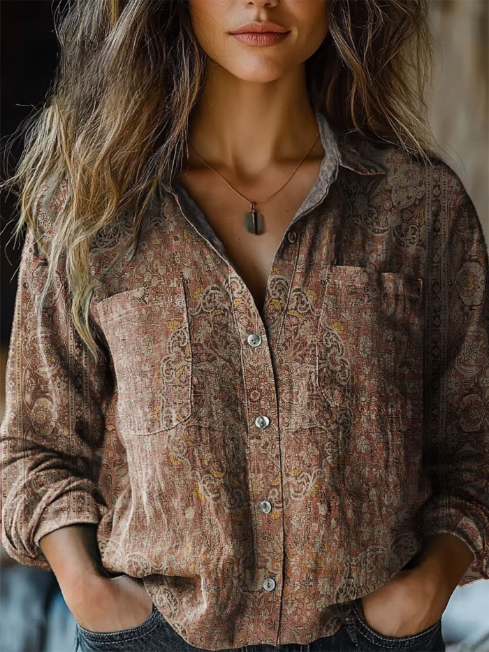 Vintage Kunst Bluse
