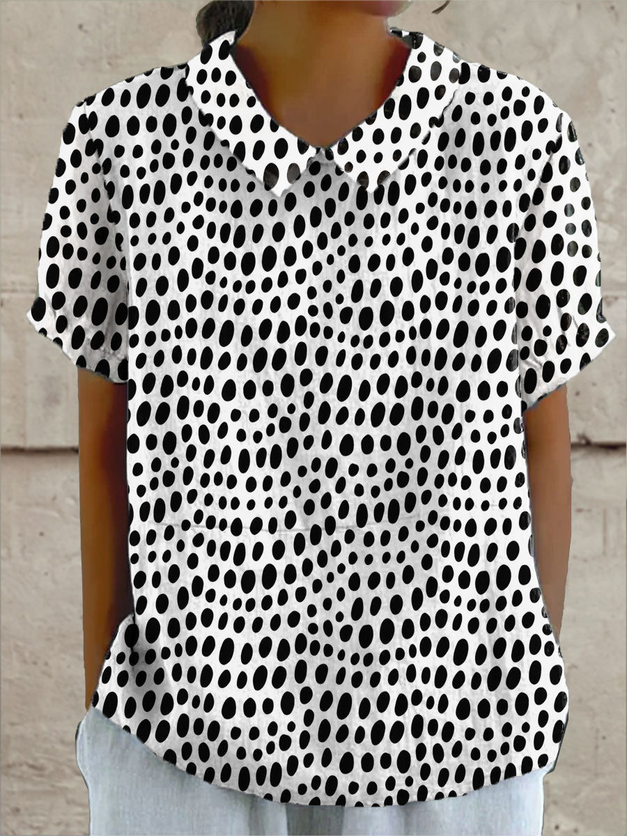 Lily | Klassische Bluse mit Punkten