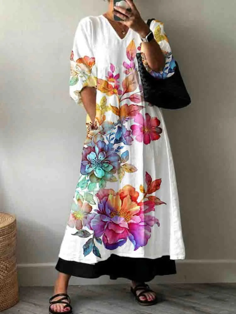 Sofia Elegantes Kleid mit Print