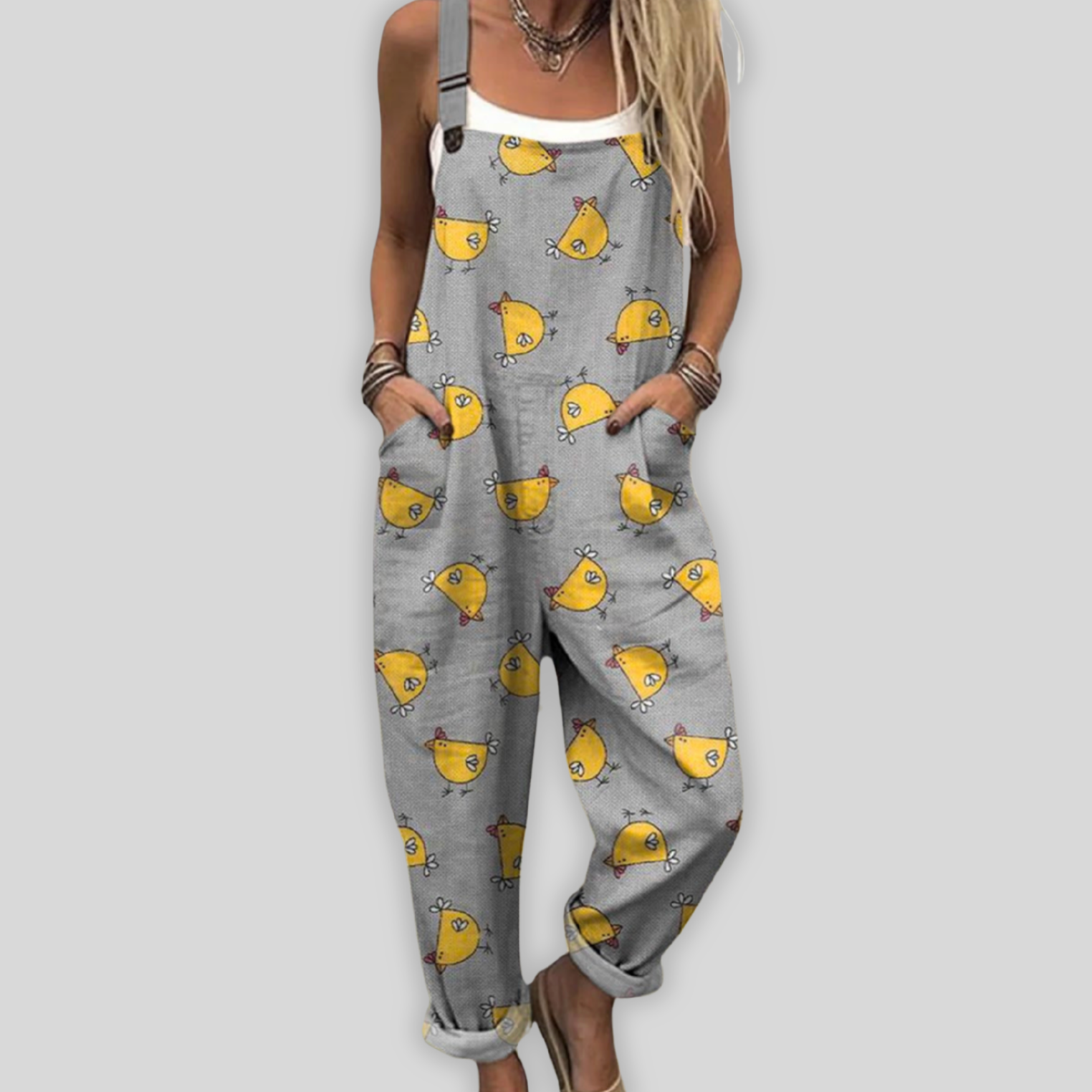 Elegante Latzhose mit Lockerer Passform