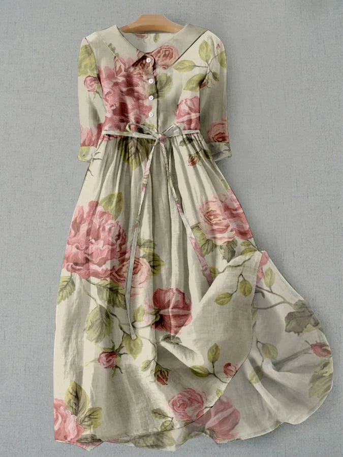 Helena | Vintage-Rosenkleid