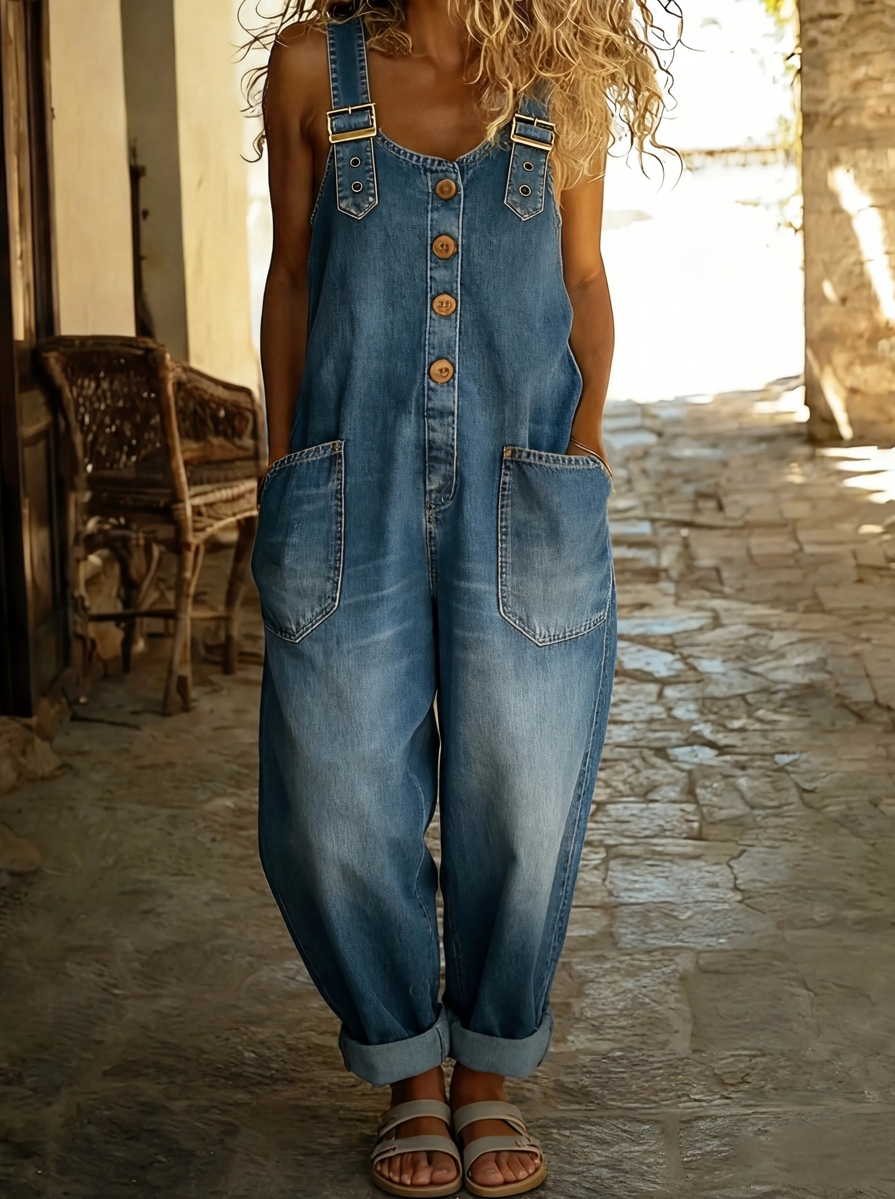 Elegante Latzhose mit Lockerer Passform