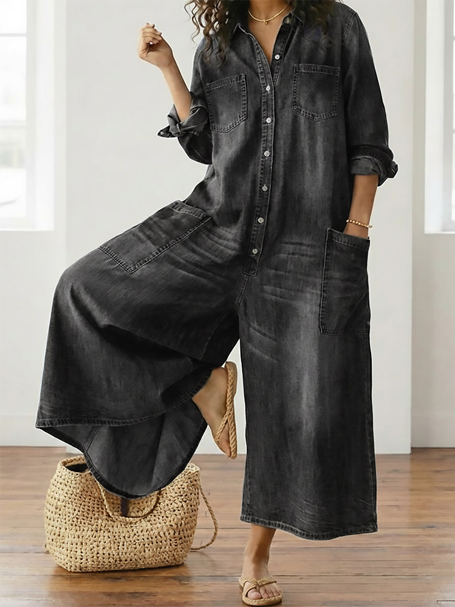 Bretagne | Figurbetontes Denimkleid