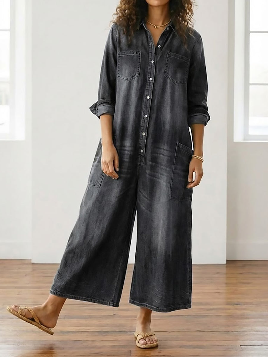 Bretagne | Figurbetontes Denimkleid