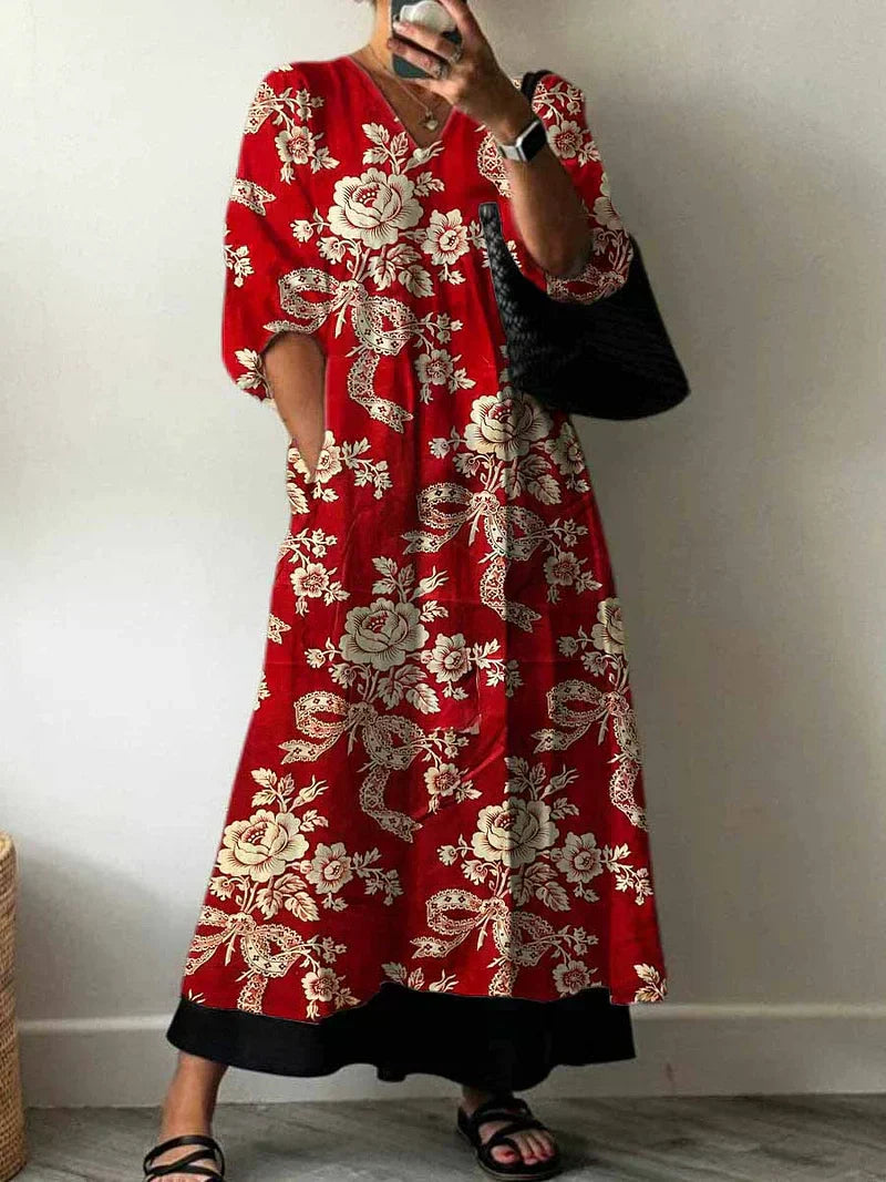 Julia Elegantes Kleid mit Print