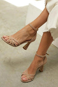 Blockabsatz-Sandalen mit Riemchen