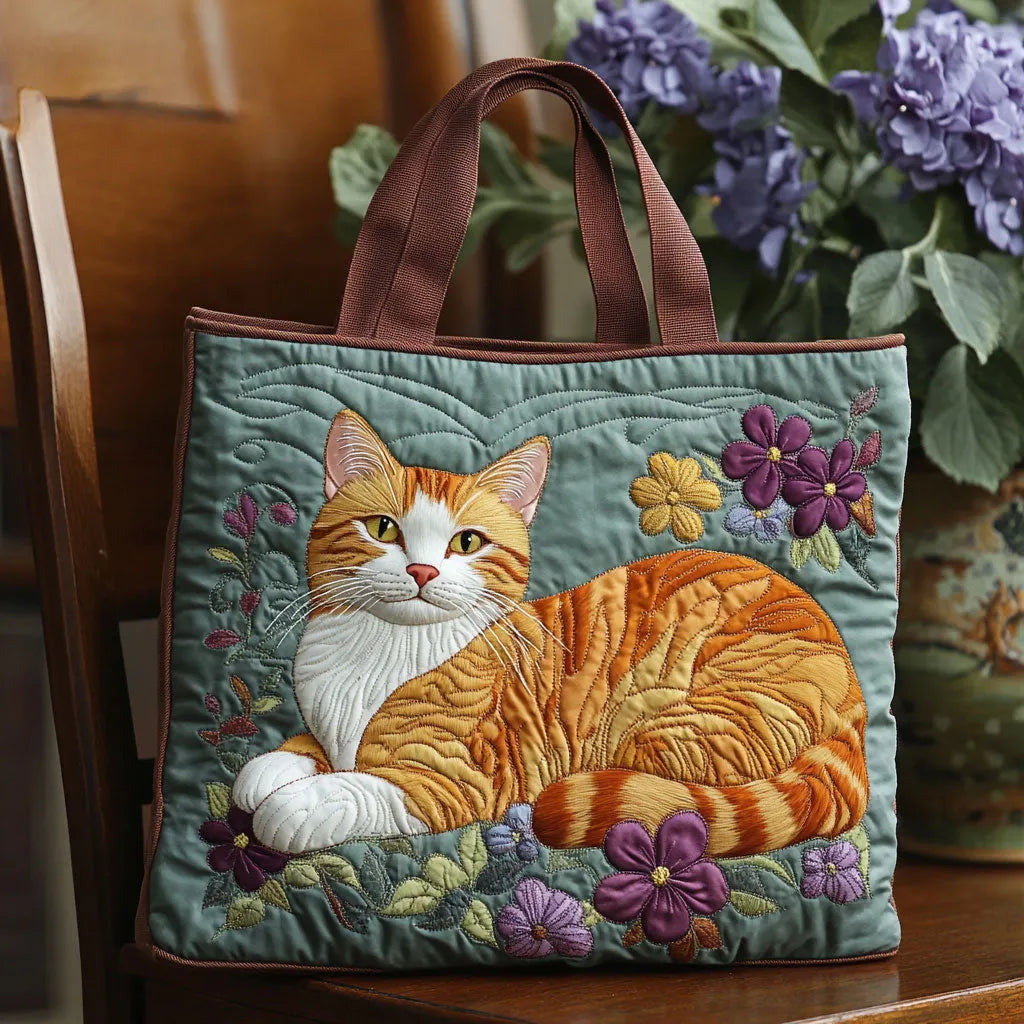 Gesteppte Tasche Rote Katze
