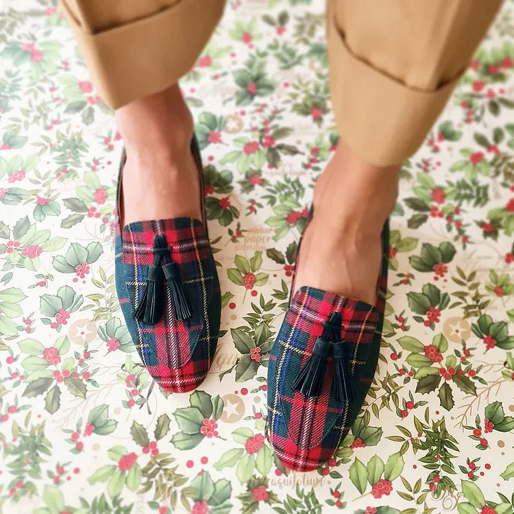 Scottish Chic Loafer mit Fransen