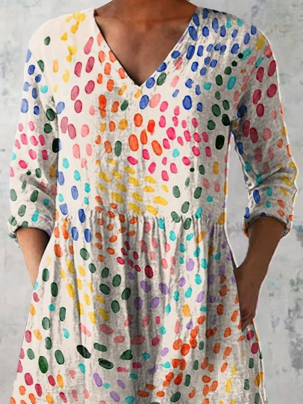 Bernadette | Lange V-Ausschnitt Bluse