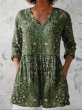 Addison | Lange V-Ausschnitt Bluse
