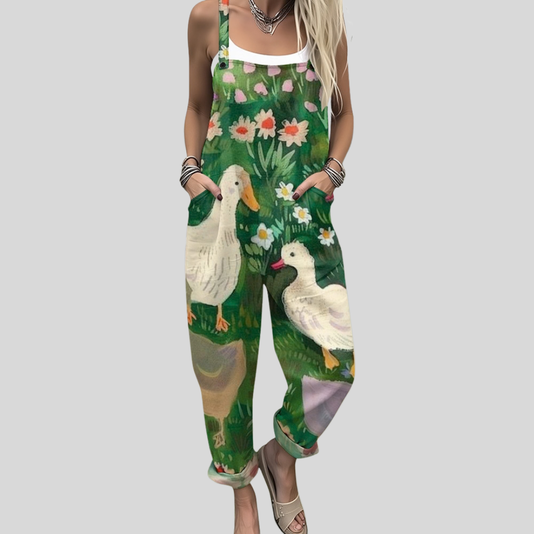 Elegante Latzhose mit Lockerer Passform