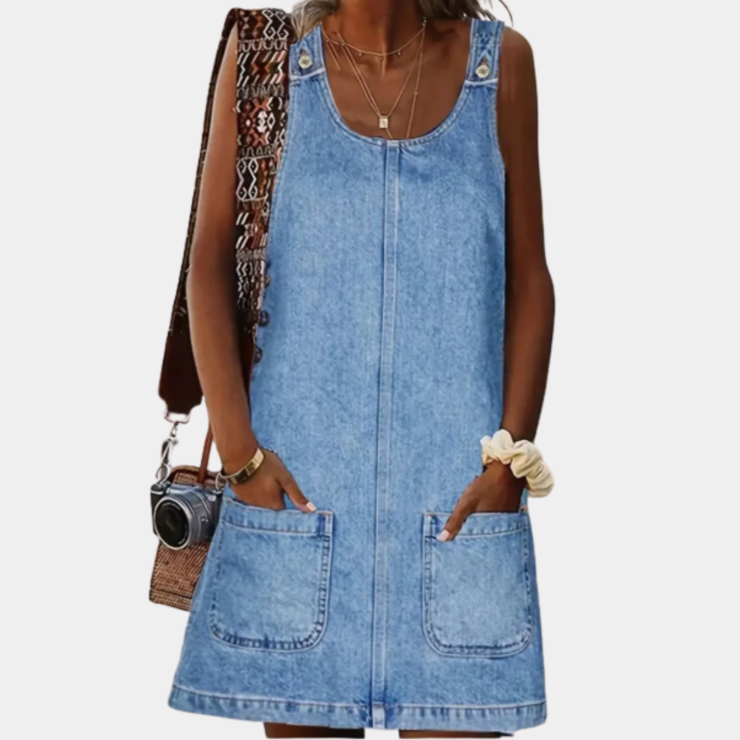 Lily | Weite Vintage-Denimbluse
