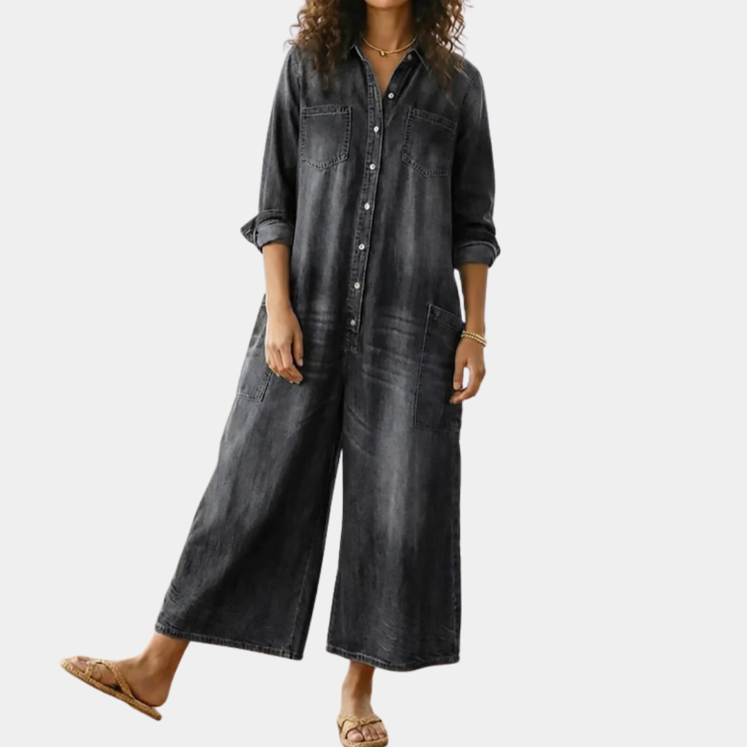 Bretagne | Figurbetontes Denimkleid