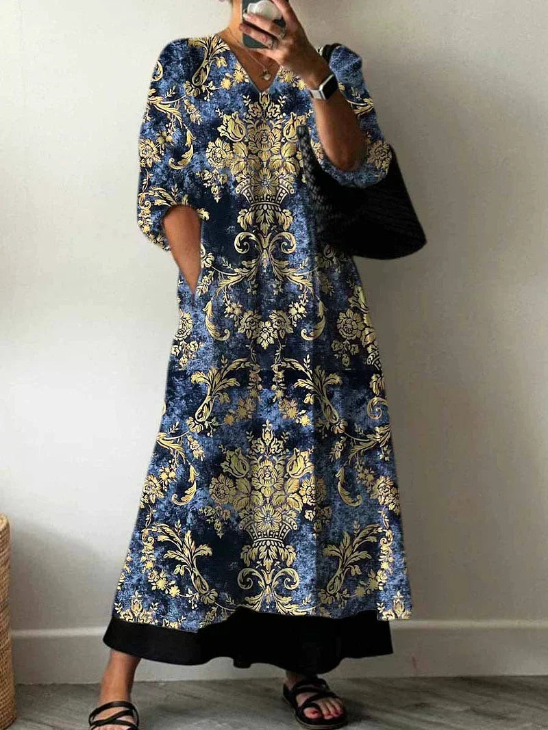 Sarah Elegantes Kleid mit Print