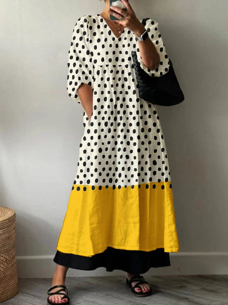 Anna Elegantes Kleid mit Print