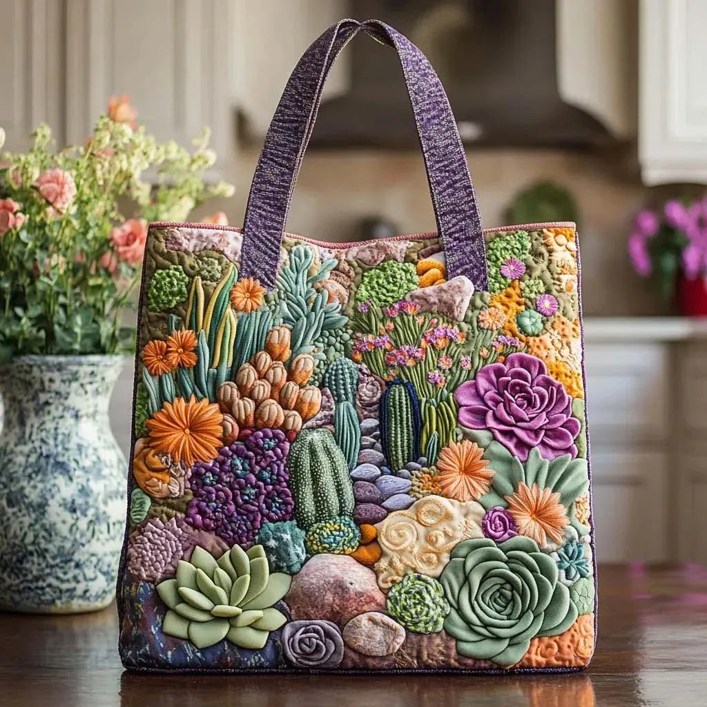 Gesteppte Tasche Sukkulenten Garten
