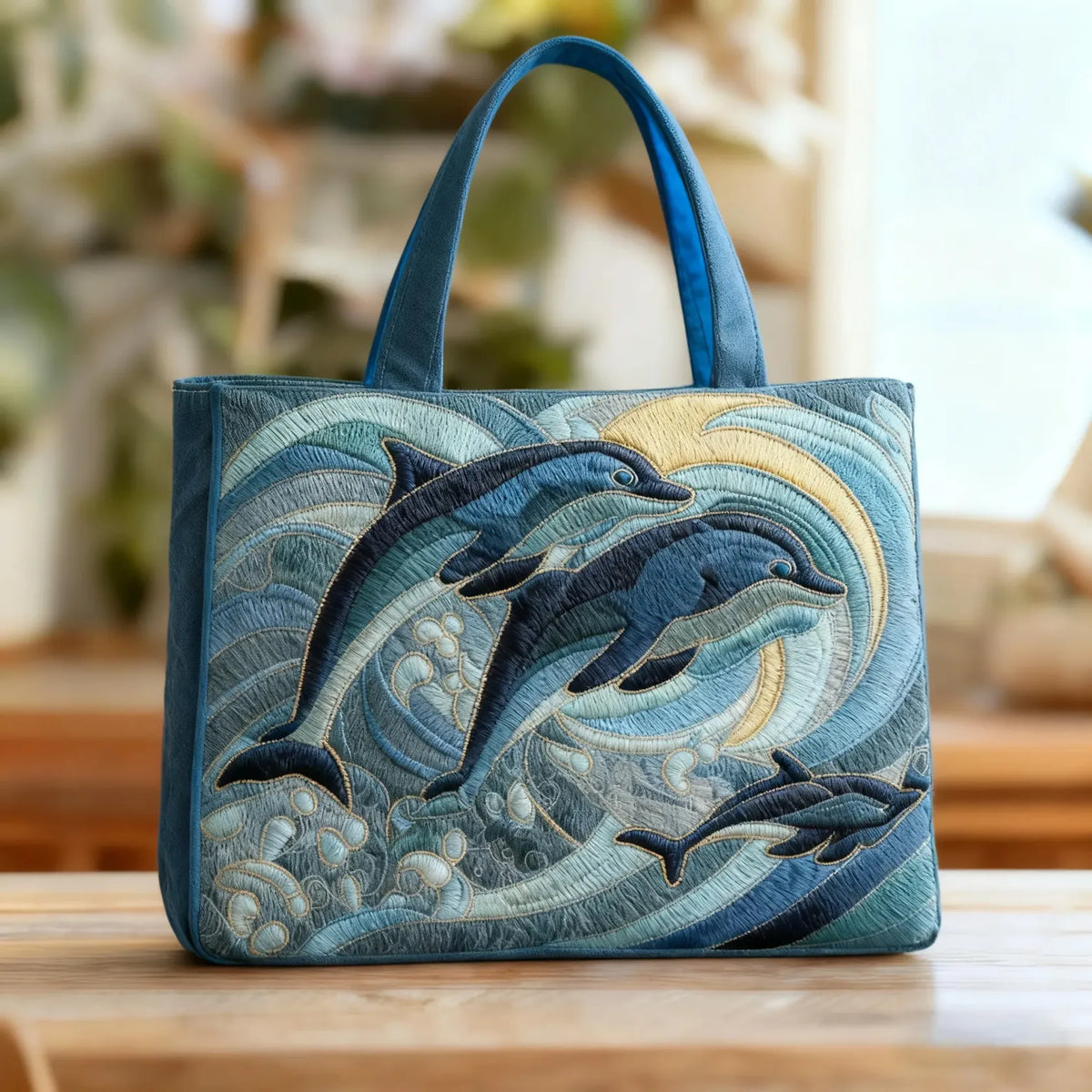 Gesteppte Tasche Ozean Delfin