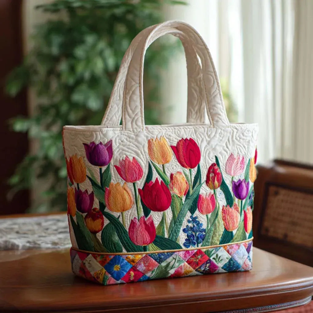 Gesteppte Tasche Tulpe