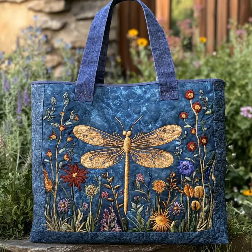 Gesteppte Tasche Goldene Libelle