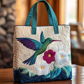 Gesteppte Tasche Weiße Blume