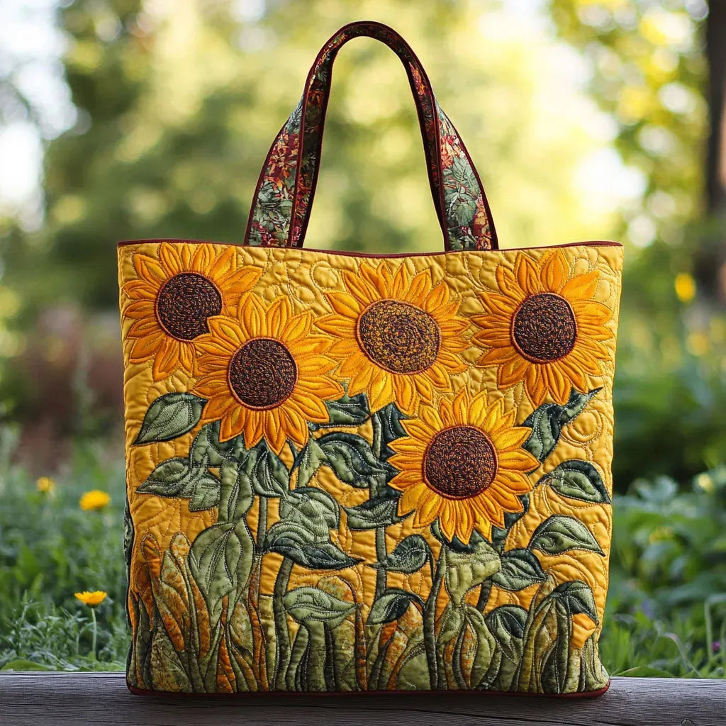 Gesteppte Tasche Sonnenblume