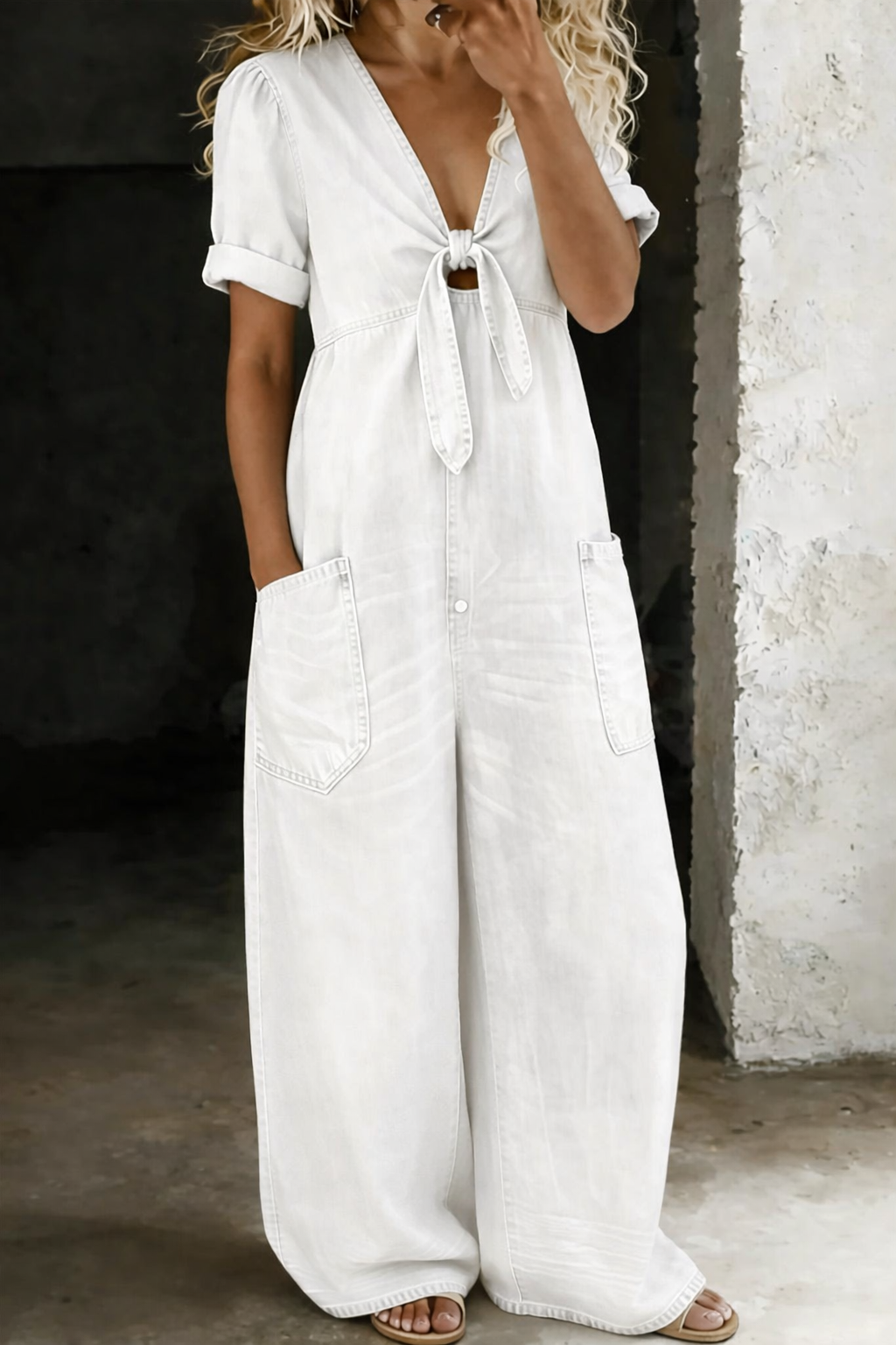 Ruth | Vintage-Latzhose aus gewaschener Baumwoll-Denim