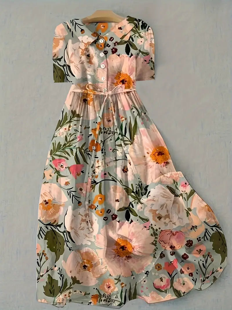 Aurélie | Warmes sommerliches Blumenkleid