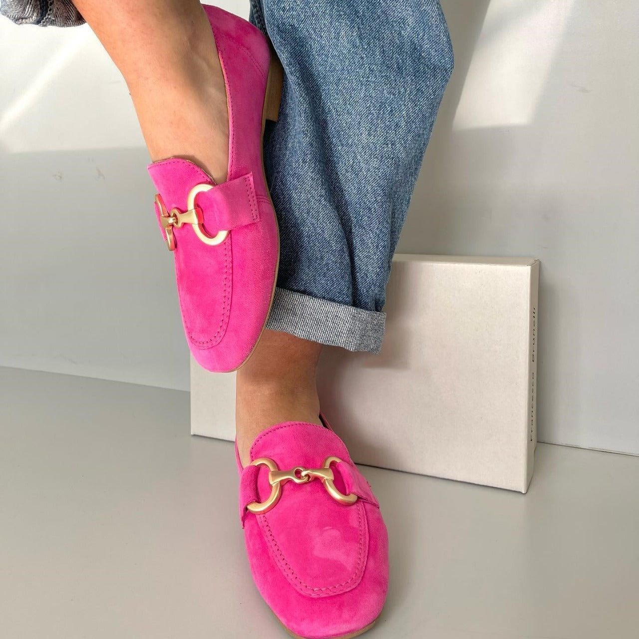 Schicke Loafer mit Golddetail