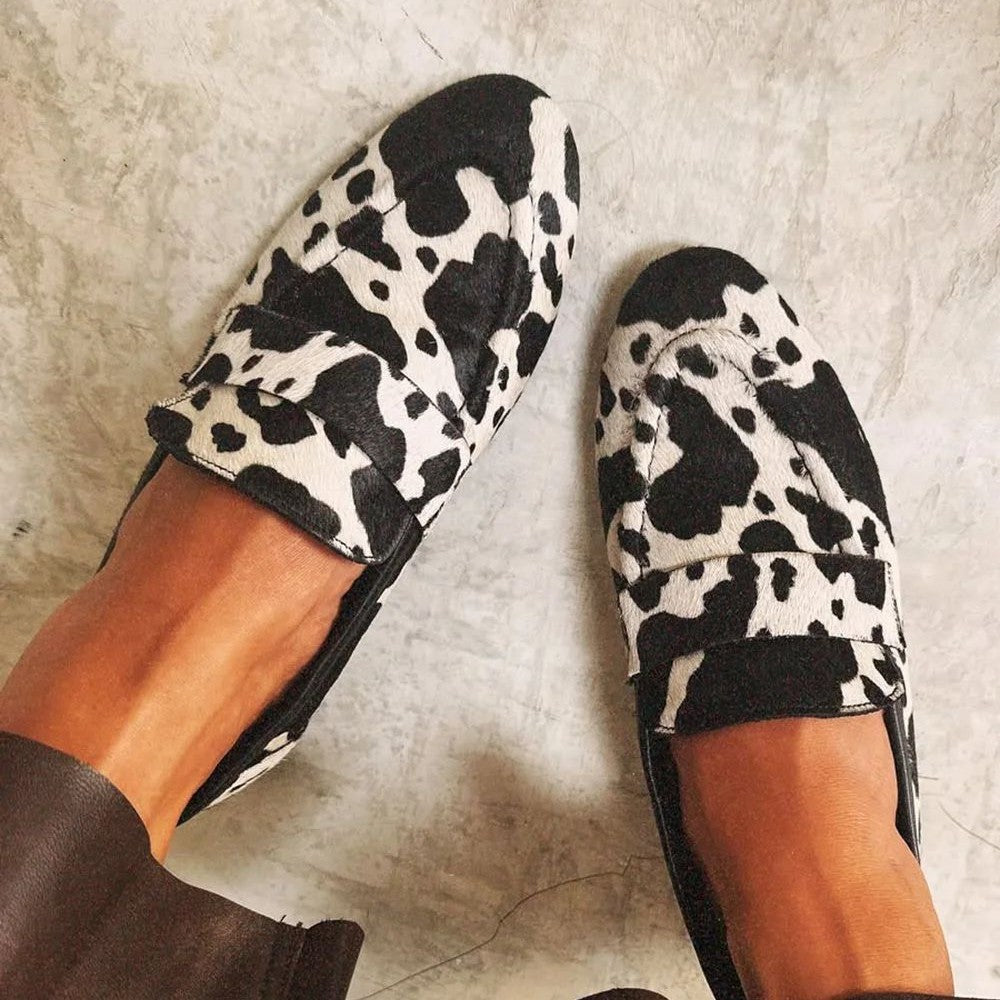 Elegante Loafer mit Animal-Print