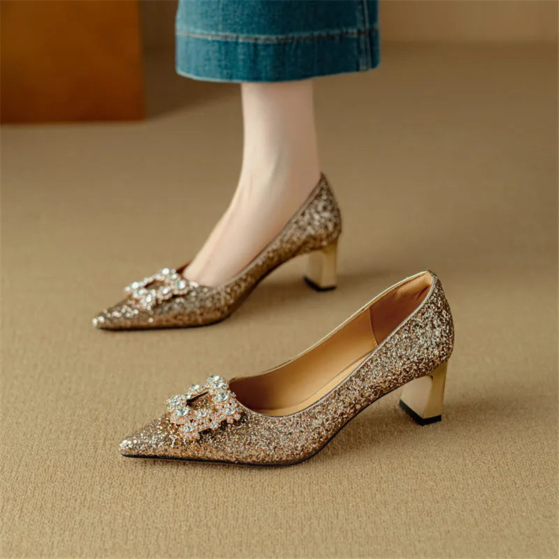 Gloria – Glitzer-Pumps
