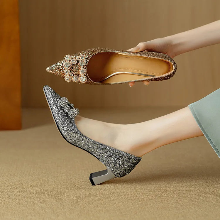 Gloria – Glitzer-Pumps