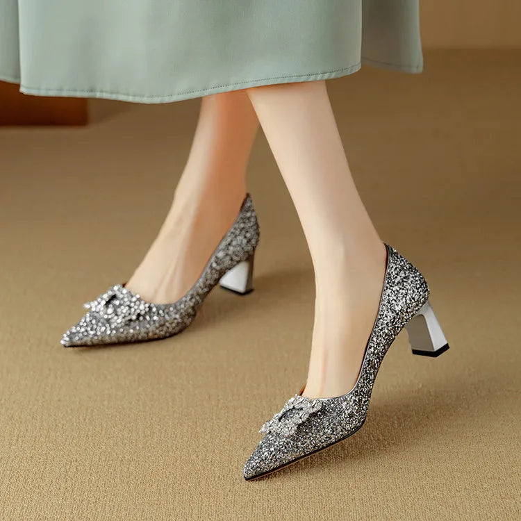 Gloria – Glitzer-Pumps