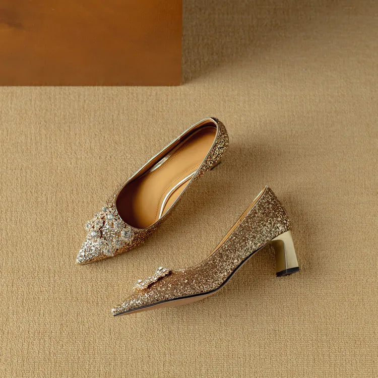 Gloria – Glitzer-Pumps
