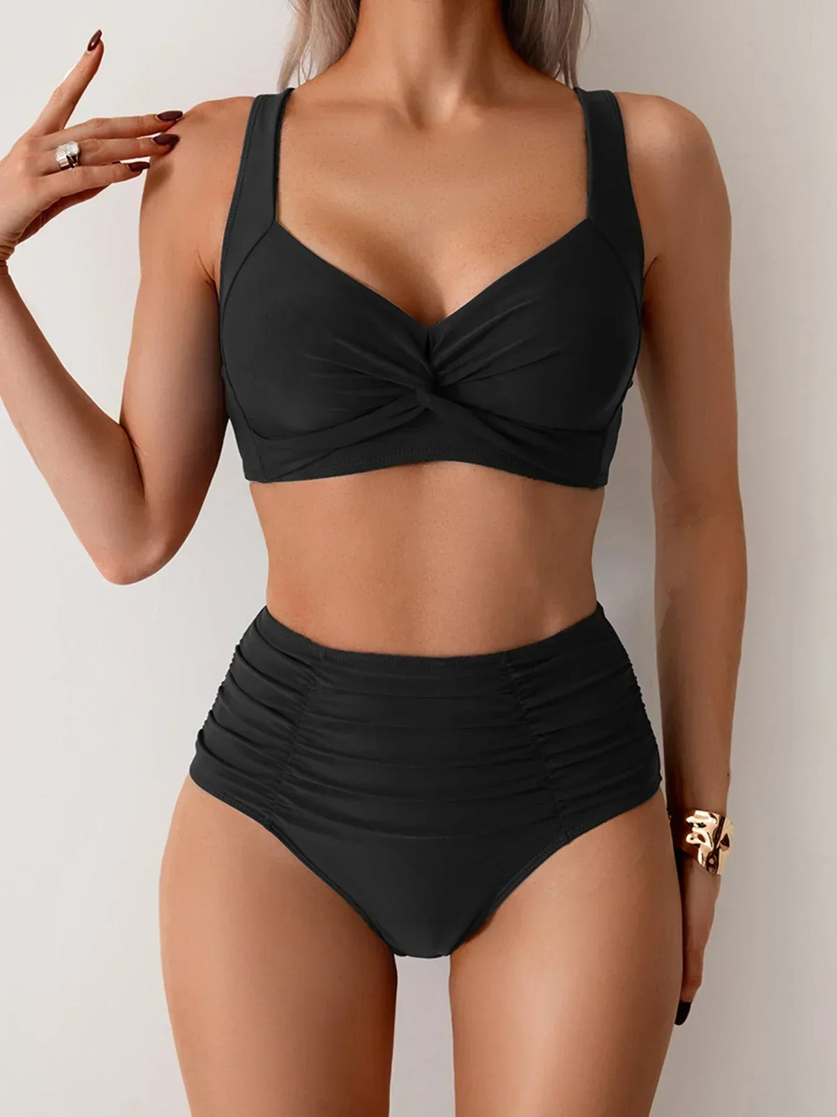 Charisa – Sommerliches High-Waist-Bikini-Set