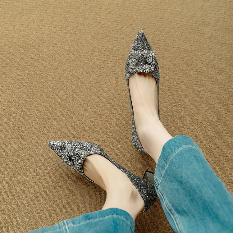 Gloria – Glitzer-Pumps