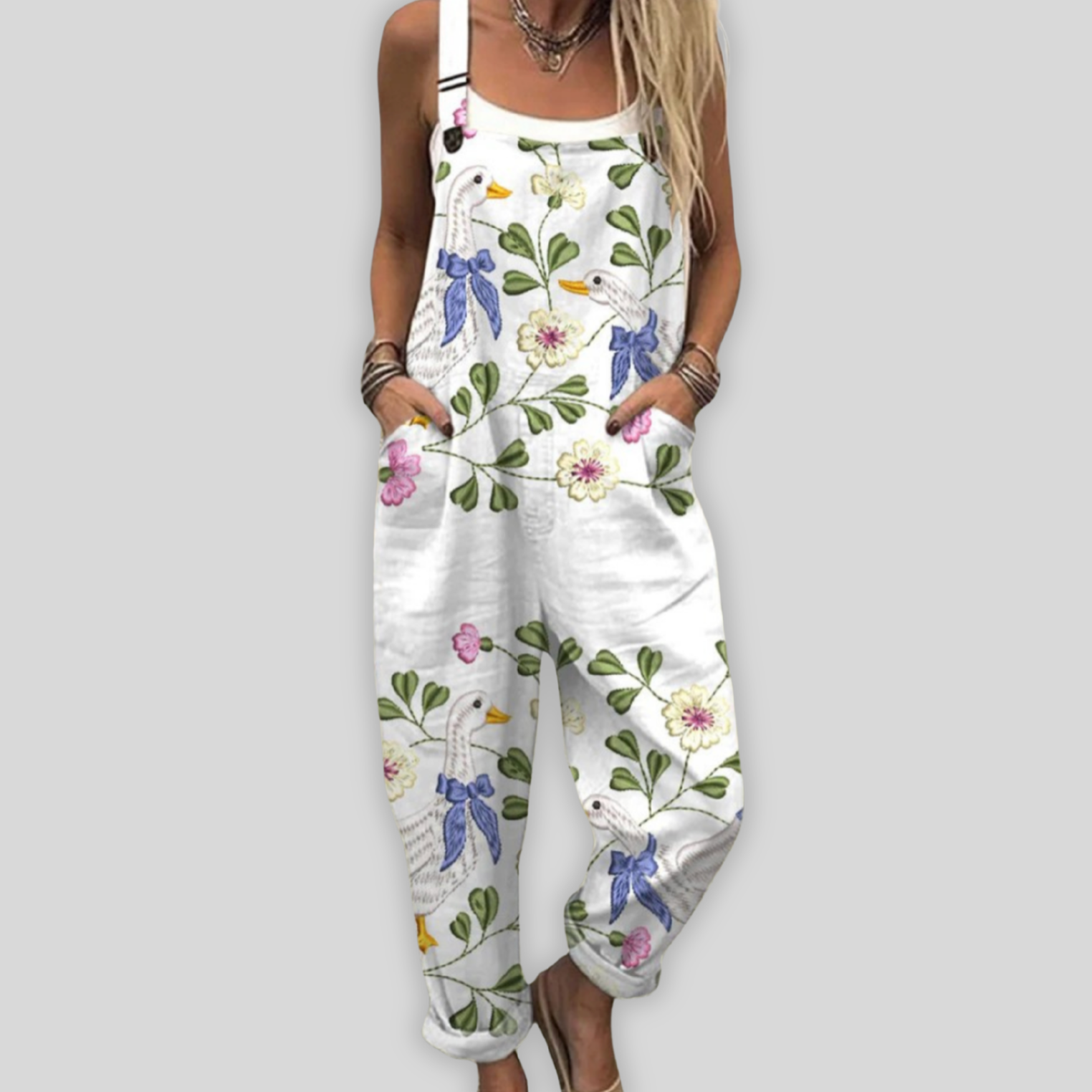 Elegante Latzhose mit Lockerer Passform