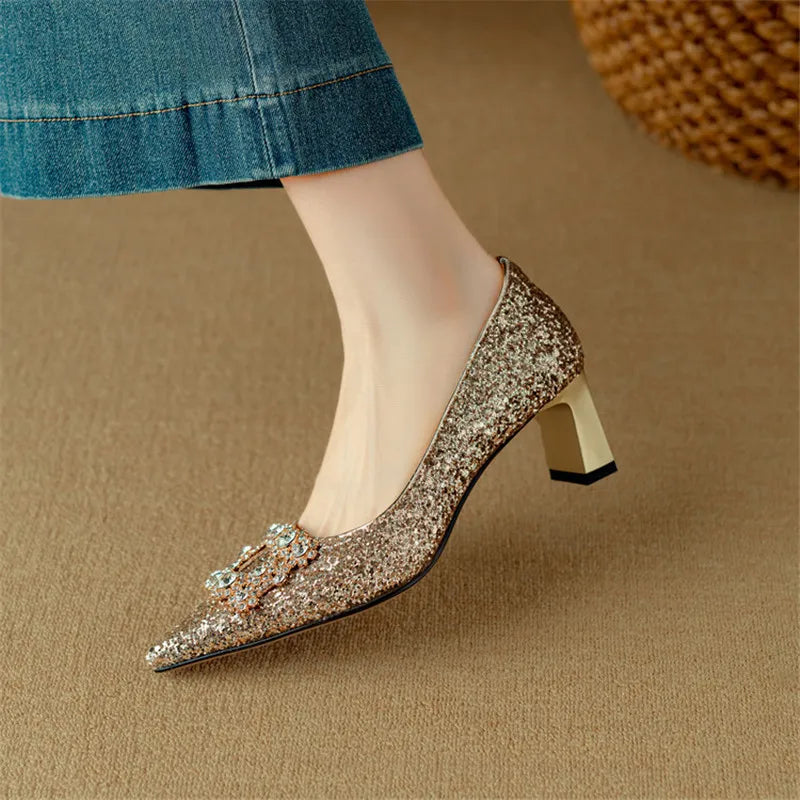 Gloria – Glitzer-Pumps