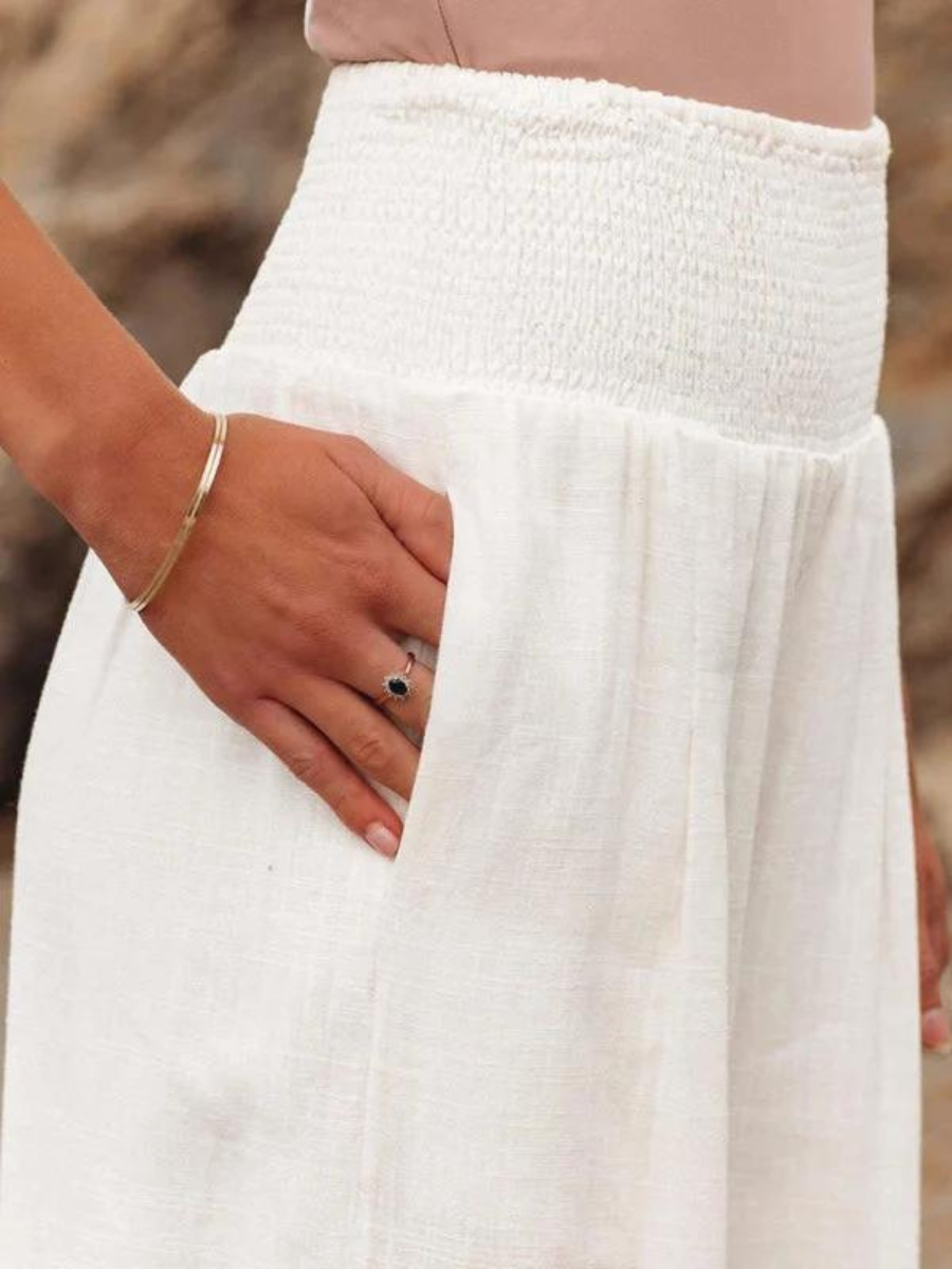 Deborah – Weite Hose mit Smokbund