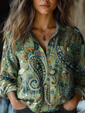 Paisley Detail Bluse
