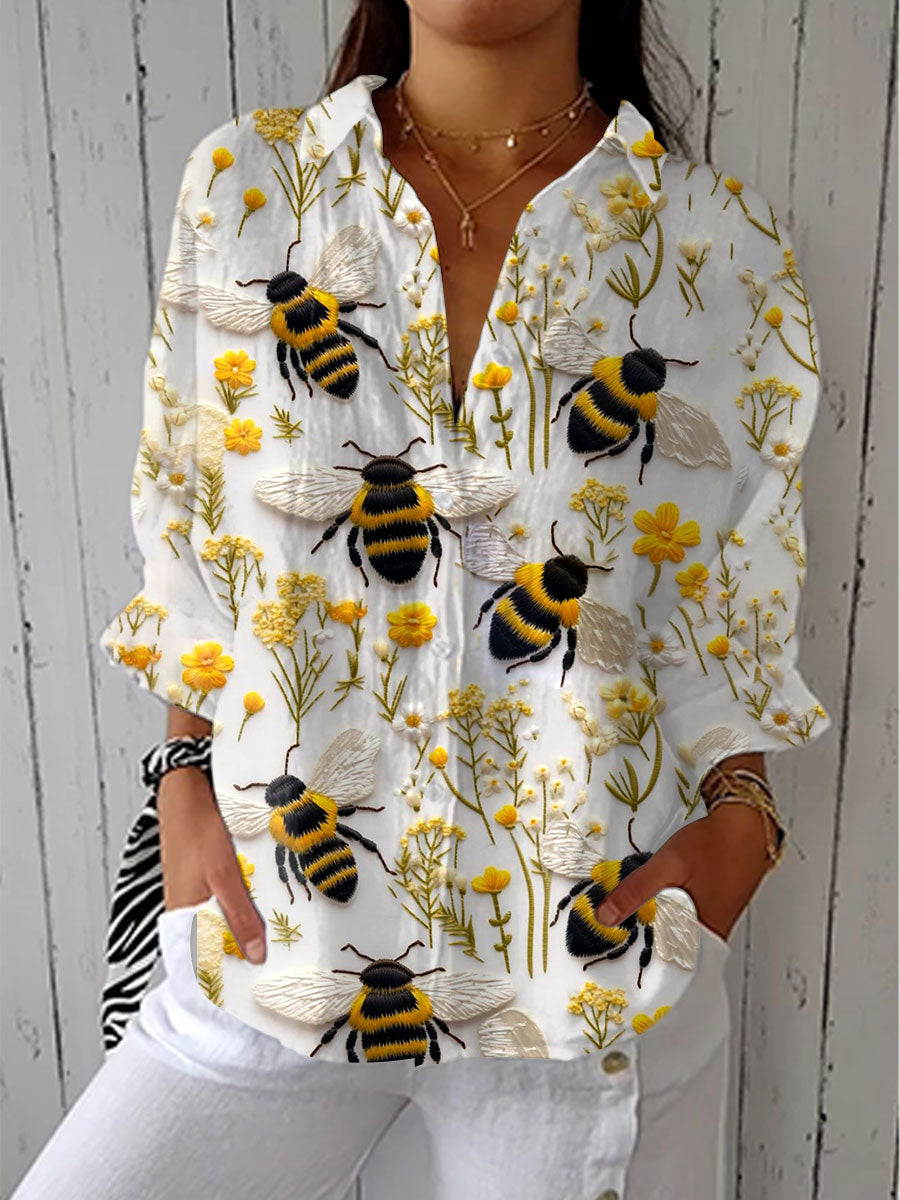 Fiorine – Bluse „Goldene Biene“