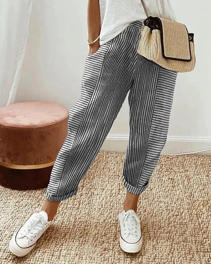 Jennifer – Klassische gestreifte Hose