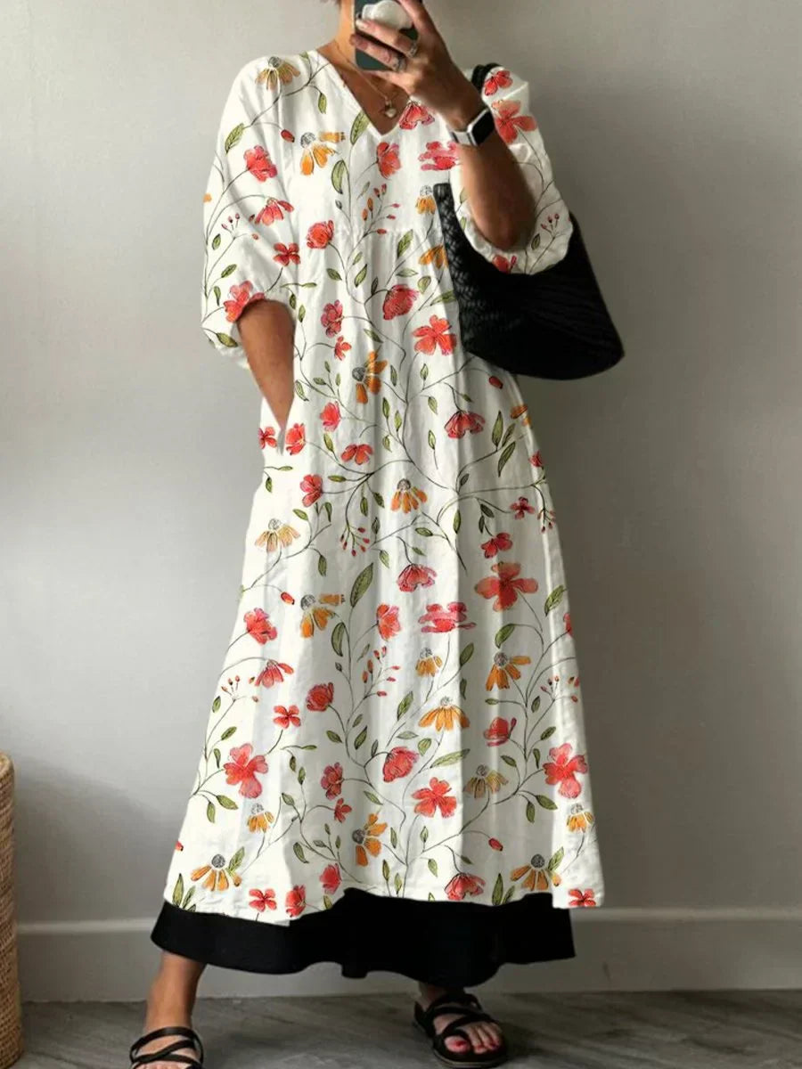 Ana Elegantes Kleid mit Print