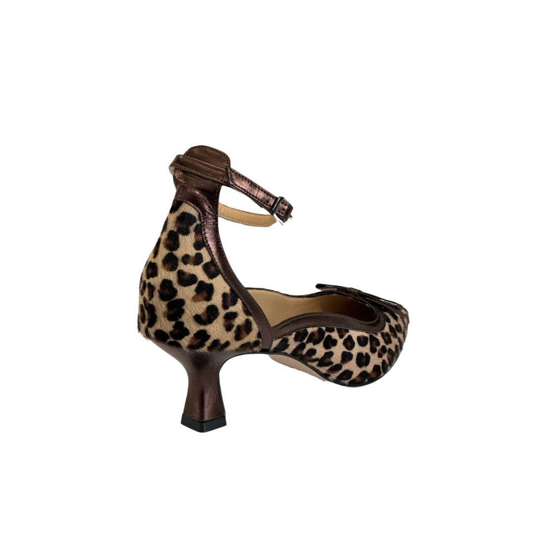 Slingback-Pumps im Animal-Print
