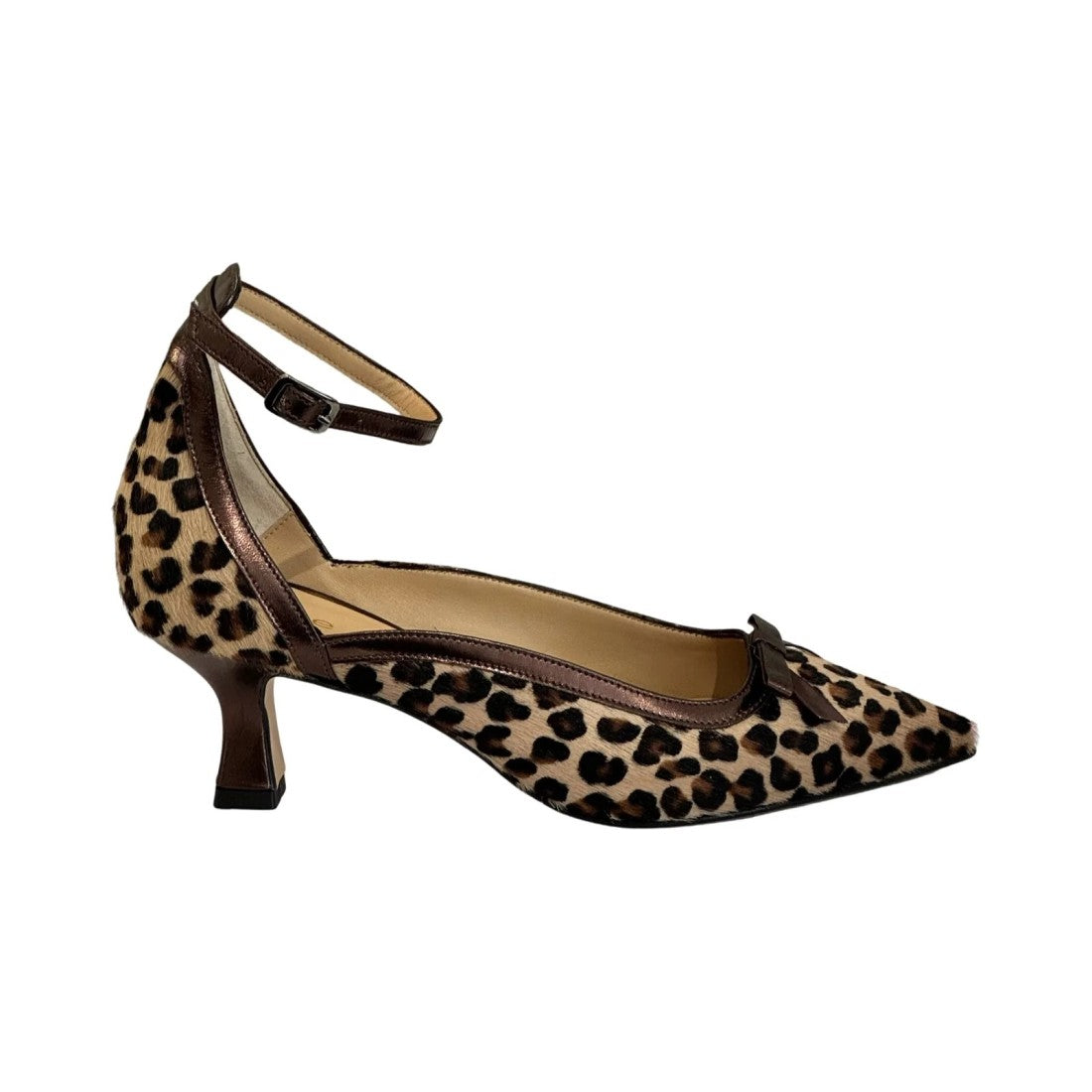 Slingback-Pumps im Animal-Print