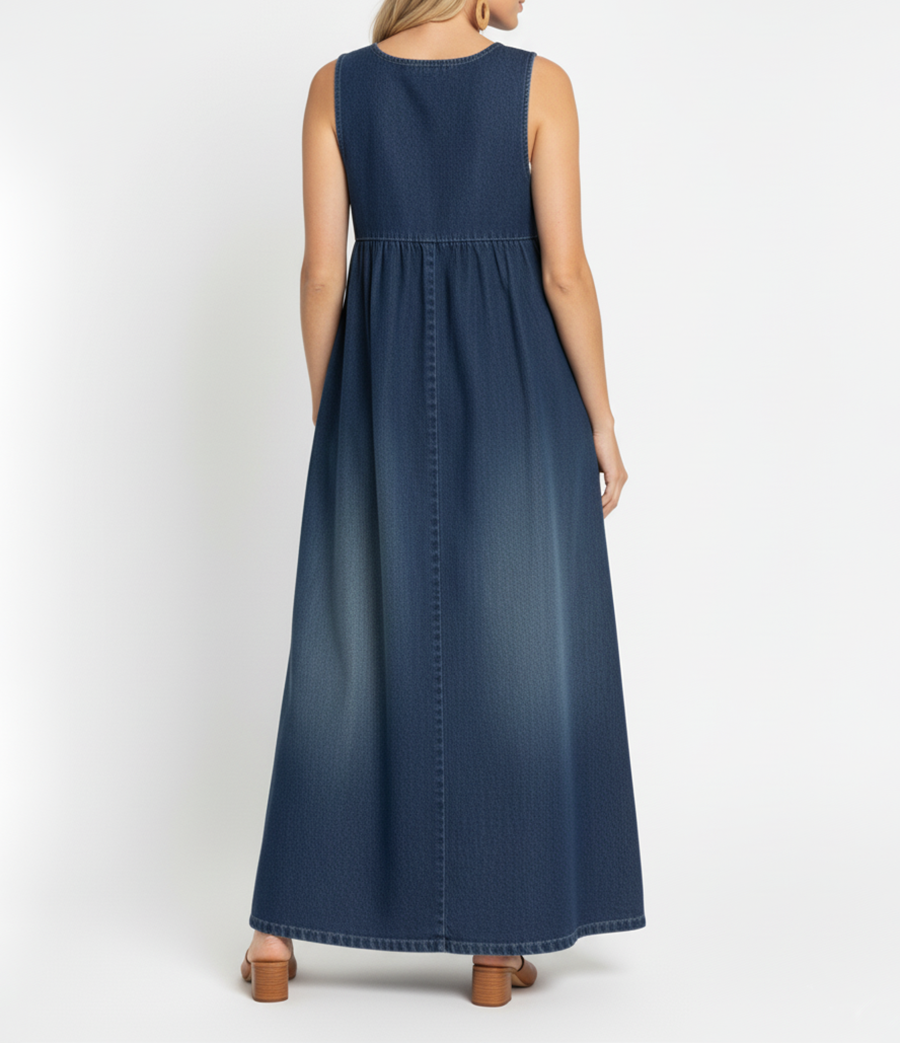 Jessica | Denim-Tunika mit V-Ausschnitt