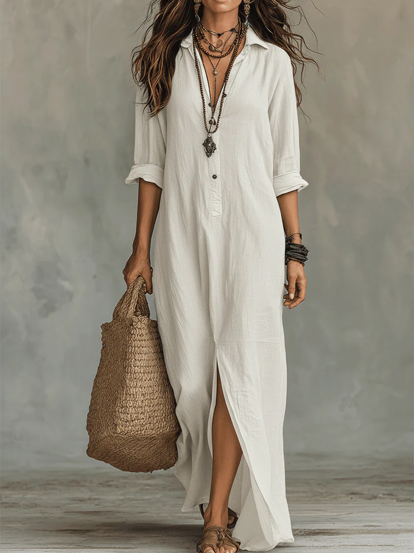 Nora | Lockeres Maxikleid