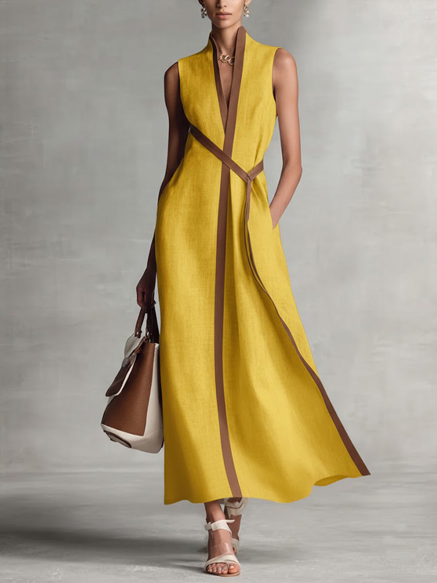 Aria | Ärmelloses Maxikleid