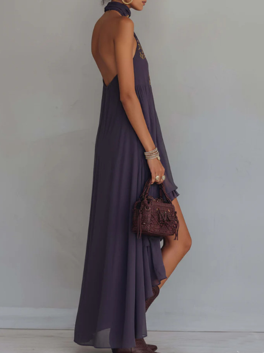 Zahara | Besticktes Maxikleid